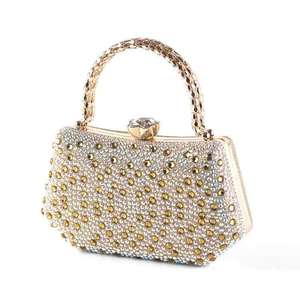 Pochette élégante en métal doré pour femme, sac de soirée et de mariage, accessoire de robe de mariée 2026 - Product Image 2