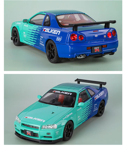 Modelo de Coche de Aleación Fundida a Presión a Escala 1/18, GTR R34, Juguete Coleccionable, Figura de Coche Deportivo Skyline - Product Image 6