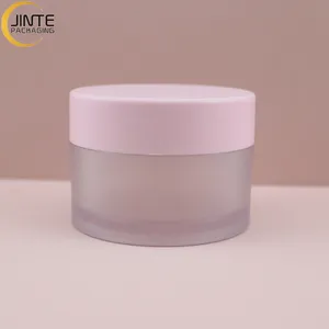 Toples Kosmetik Tutup Merah Muda, Wadah Cantik Manis, Toples Kosmetik, Gosok Bibir Jars1/2 Oz 1Oz 3Oz 4Oz untuk Bubuk Akrilik