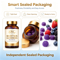 Gummies Protéinés SYC BIO aux Baies Mixtes – Formule de Soutien Quotidien au Bien-être – 60 Unités 180g – Prix Usine – Marque Privée OEM