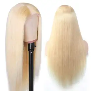 Ghrehair Tóc Giả Phía Trước Ren 4by4 Giá Bán Sỉ 613 20 Inch Tóc Người Tóc Giả Màu Vàng