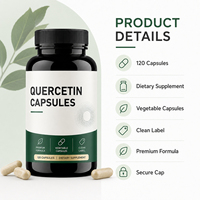 Nouveaux suppléments de quercétine Extrait naturel de Sophora Japonica 95% 98% 99% Capsules de quercétine pour adultes Soutien immunitaire antioxydant