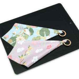 Chiffon de nettoyage pour lunettes en microfibre personnalisé, logo, essuie-glace, pochette, essuie-tissus pour lunettes - Product Image 2