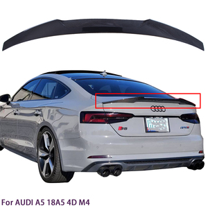 Para AUDI A5 S5 RS5 B9 4 puertas Sportback M4 estilo fibra de carbono alerón trasero alerón del maletero 2016-2025 - Product Image 1