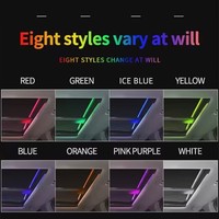 Zhisin 2-en-1, bande lumineuse LED 120 cm avec contrôleur APP, 12V, éclairage d'ambiance universel RGB Symphony pour toit ouvrant de voitures, garantie 1 an