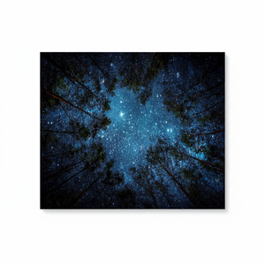 Elegant Starry Sky Canvas Print: Night View Wall Decor,<b>WRAPPED</b> CANVAS - Product Image 2