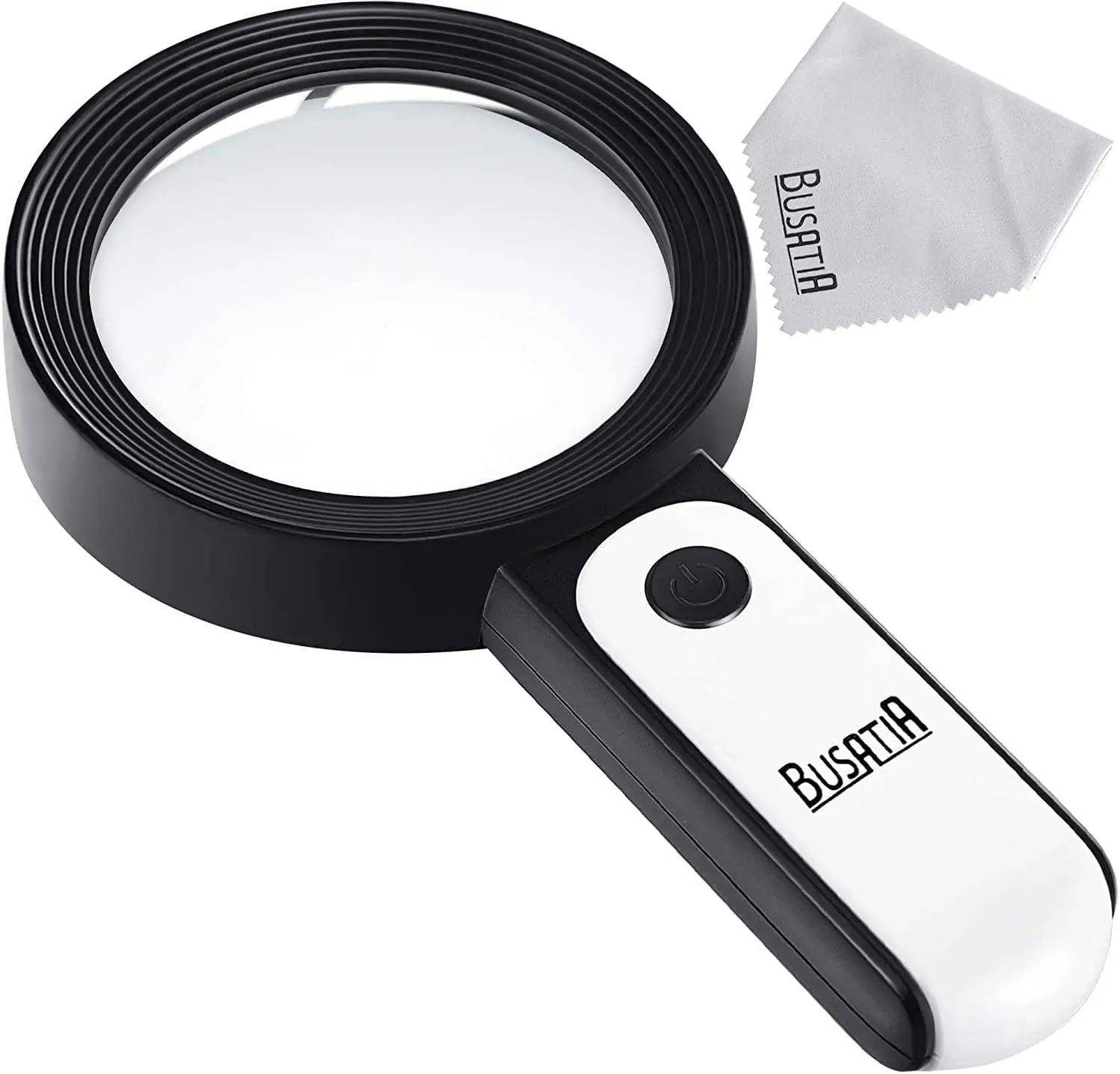 Magnifying Glass with 18 LED Light, 30 x Handheld Magnifying Glass with 3 Lighting Modes, Magnifying Glass for Reading