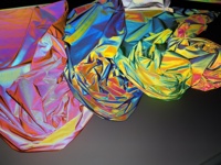 2020 neue Farbige Regenbogen Reflektierende Stoff Holographische Polyester Schillernden stoff für Mode Kleidung oder Jacke