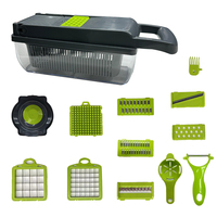 Nieuwe Groentesnijder Fruit 16-In-1 Handheld Keukengereedschap Multifunctionele Groentehakselui En Aardappelschiller Fruitsnijmachine