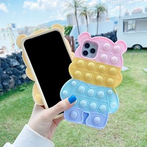 Custodia per cellulare a bolle di colore adatta per <span class=keywords><strong>Iphone</strong></span> 7 XS rilascio di Stress XR premendo MINI <span class=keywords><strong>cover</strong></span> in silicone 12 - Product Image 4