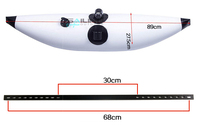 Accessoire de flotteur d'eau gonflable portable et étanche pour kayak augmente la stabilité facile à utiliser pour la pêche en mer