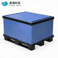 Boîte en plastique ondulé durable et réutilisable pour la logistique verte, la chaîne d'approvisionnement en circuit fermé et l'emballage durable