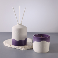 Coffret Cadeau en Gros de Bougies Parfumées en Cire de Soja Pure et Diffuseurs à Bâtonnets pour Satisfaire à Diverses Demandes, Sûr et Écologique