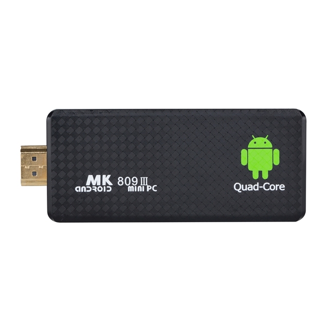 Dropshipping MK809 III Mini Smart Android Dongle TV Box RK3229 Quad Core 1.5GHz Wifi Display TV Stick for Laptop PC
