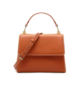Sac à main femme classique en cuir végétalien PU avec logo personnalisé, petit portefeuille à rabat, sac à bandoulière - Product Image 1