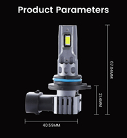 Système d'éclairage automobile 60W Phares LED 9005 9007 9012 H7 H11 H3 H4 H13 Ampoule de phare de voiture 9006 IP68 Phare de voiture pour modèles X5 A4