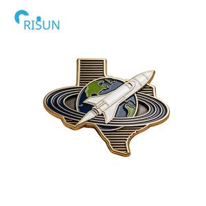 Souvenir personnalisé, chapeau de cowboy américain, carte du Texas, drapeau, aimant de réfrigérateur, épingle à revers, badge, broche, épingle en émail personnalisée du Texas - Product Image 3