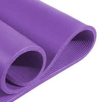 Tapete de Yoga NBR de 10 mm de Grosor, Resistente a las Manchas, para Ejercicio Familiar, Color y Tamaño Personalizables, Impermeable, Antideslizante, Ecológico y Plegable
