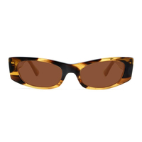 Europe et les états-unis rétro rectangulaire personnalité hip-hop vent marée marque hommes femmes plaque lunettes de soleil avec lentilles Tac