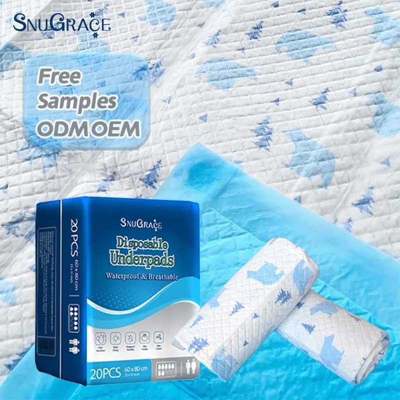 SnuGrace adult incontinence pads disposable under pads heavy duty sap adult underpadssap adult underpads oem wholesale