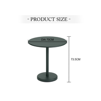 Table Basse d'Extérieur au Design Moderne, Prix Usine Foshan, Cadre Métallique Durable, Mobilier de Bistro pour Patio