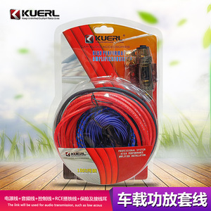 Kuerl สายแอมพลิฟายเออร์ในรถยนต์สายทองแดงบริสุทธิ์10GA ช่องต่อ RCA ซับวูฟเฟอร์สายไฟสำหรับปรับเปลี่ยนระบบเสียง - Product Image 4
