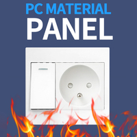 Fabricante de Alta Calidad, Interruptor y Enchufe Universal Europeo Francés de Pared Tipo 86*86 de 16A con Carga Rápida USB Tipo-C