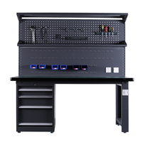 Mesa de Trabajo Industrial Resistente para Taller, Banco de Trabajo de Acero Electrónico, Estaciones de Trabajo