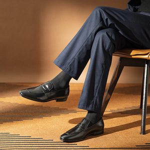 2026 <b>Top</b> Casual Leather Shoes British Style Genuine Leather Driving Shoes Business Formal Daily Men's Footwear - Product Image 3