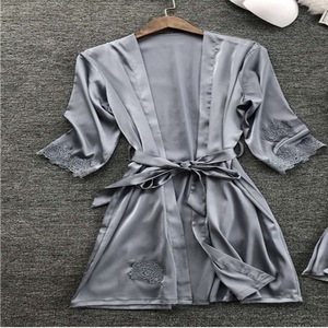 Fuente de productos para el comercio exterior transfronterizo: Conjunto de dos piezas de bata de dormir/pijama para mujer, estilo loungewear, para verano - Product Image 2