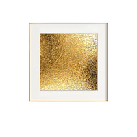 Peinture sur toile abstraite à motifs d'anneaux annuels et feuille d'or, décoration murale pour la maison, affiche sans cadre