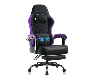Silla <span class=keywords><strong>Gamer</strong></span> Económica de Altura Ajustable en Oferta 2026, Silla de Juego para Computadora de Cuero PU Personalizada con Reposapiés - Product Image 3