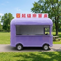 Camion de restauration mobile en acier inoxydable, kiosque entièrement équipé, chariots de vente au détail extérieurs pour bière, glaces et café, résistant à la rouille, idéal pour les zones côtières