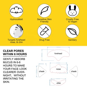 Hot Bán Tùy Chỉnh Đầy Đủ Mặt Mụn Các Bản Vá Lỗi Mụn Đầu Đen Mũi Dải Và Mụn Trứng Cá <span class=keywords><strong>Remover</strong></span> Mũi Cleaner Mặt Nạ Mụn <span class=keywords><strong>Remover</strong></span> - Product Image 5