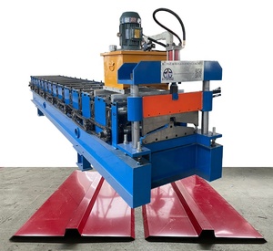 Machine automatique à grande vitesse pour la fabrication de capuchons de toit, machine de formage à froid de capuchons de toit métalliques, prix usine - Product Image 2
