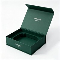 Boîte cadeau magnétique en carton rigide, logo personnalisé, vente en gros, avec insert en carton et mousse EVA pour bijoux, montres, cosmétiques