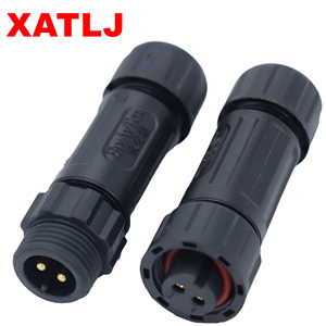 Xatlj M12 Loạt 2 + 3 2 + 4 5 6 8 Lõi Nhanh Chóng Khóa Nối Chống Thấm Nước Nam Nữ Mông Nylon Nhà Ở 10A IP68 UL94V-0 Cho Điện - Product Image 6