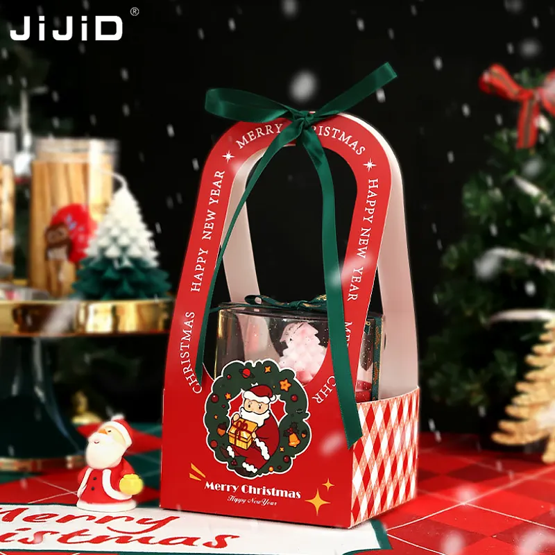 JiJiD Weihnachts geschenkt üte laminierte nicht gewebte Einkaufstasche niedliche wieder verwendbare Einkaufstasche