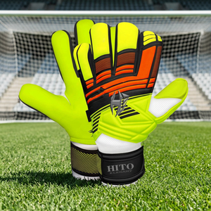 Gants de gardien de but personnalisés avec logo, confortables, en caoutchouc injecté, avec protection du pouce, design personnalisé, gants de gardien de but de football - Product Image 2