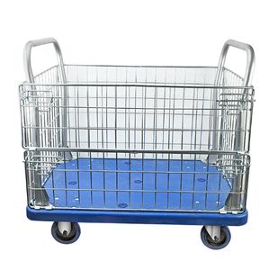 AOCHEN Chariot à plate-forme pliante Chariot de camion avec cage avec chariots et chariots à grandes roues - Product Image 6