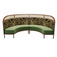 Table et chaises de restaurant commerciales ovales en rotin et bois massif, style antique d'Asie du Sud-Est, SEM Guangdong, pour cafés et salons de thé