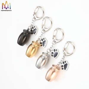 Grosir anjing kremasi hewan peliharaan guci untuk abu liontin hewan peliharaan gantungan kunci - Product Image 1