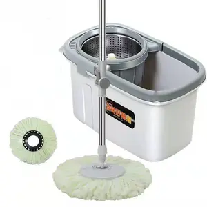 Hot Sale Factory Easy Cleaning Microfiber Mops Swivel Spinning 360 Rotating Clean Floor Spin Magic Mop With Plastic Bucket