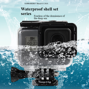 Boîtier anti-poussière et étanche avec objectif pour sous-marin 45m, noir, compatible avec <span class=keywords><strong>GoPro</strong></span> <span class=keywords><strong>Hero</strong></span> 7, 6, 5/<span class=keywords><strong>2018</strong></span>, pas besoin de démonter - Product Image 3