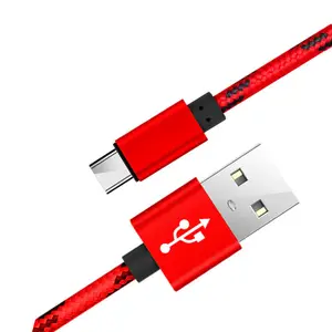 Nylon trenzado gran precio 3a 5a buena calidad suministro de fábrica UAB a micro usb-c a usb-c 15W 18W