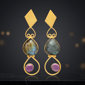 Pendientes de Perlas Clásicos de Aleación Hechos a Mano para Niños, Estilo Bohemio - Product Image 2