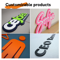 Enseignes LED personnalisées Kelly Factory, lettres miniatures en acrylique pour intérieur, signalétique de bureau et commerciale, signalétique électronique directionnelle
