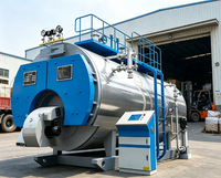 Chaudière à vapeur horizontale automatique à gaz naturel et mazout de 2 tonnes, haute efficacité, facile à utiliser, best-seller pour l'industrie alimentaire