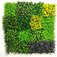 Mur de plantes artificielles en plastique UV Verdure Faux buis Tapis de jardin Clôture Faux fond vert Décoration de haie de buis