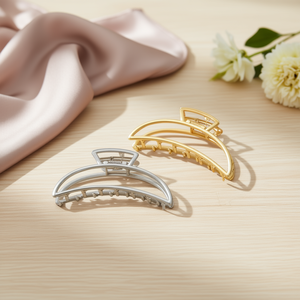 Fermaglio per capelli Tien Crescent da 7,5 cm, accessorio per capelli in metallo alla moda per uso quotidiano da donna - Product Image 3